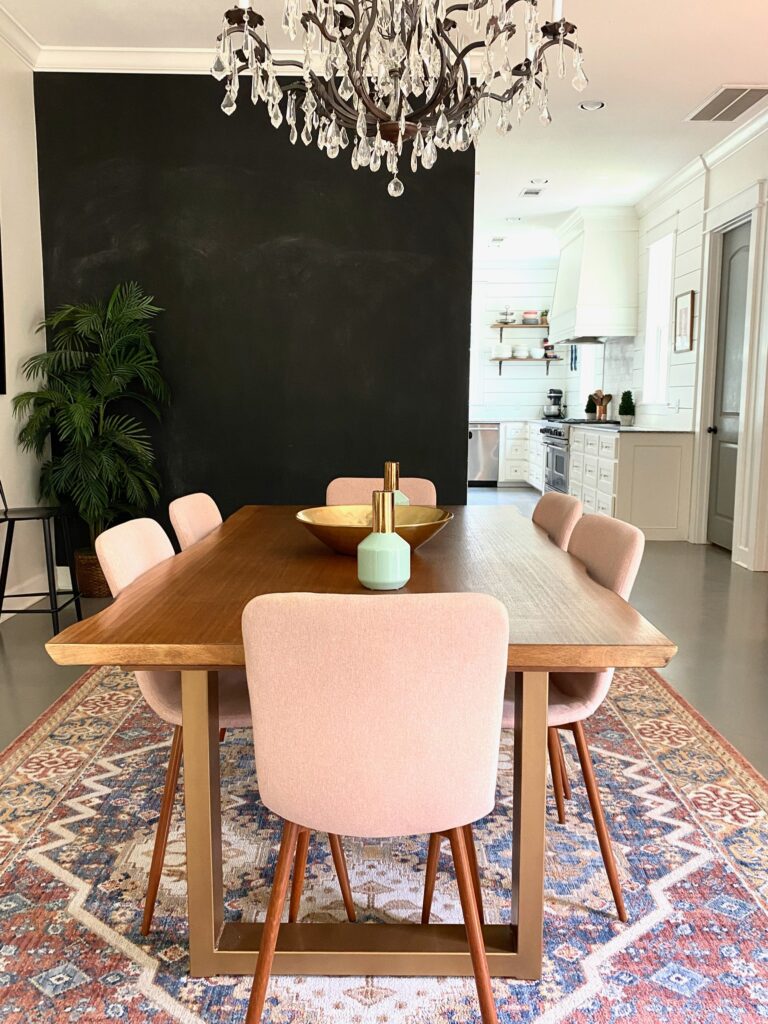 mid-century farmhouse gallery dining room eclectic grandmillenial
