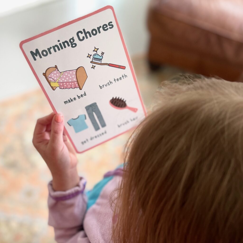 Little ones need direction? Try these free chore cards for kids