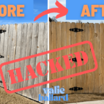 make a wooden fence look (almost) new again