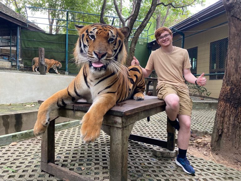 celebrating a birthday in Chiang Mai, Thailand